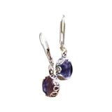 Botanical Sterling Silver Lever Back Earrings