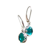 Botanical Sterling Silver Lever Back Earrings