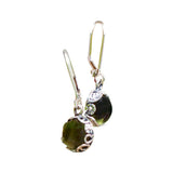 Botanical Sterling Silver Lever Back Earrings