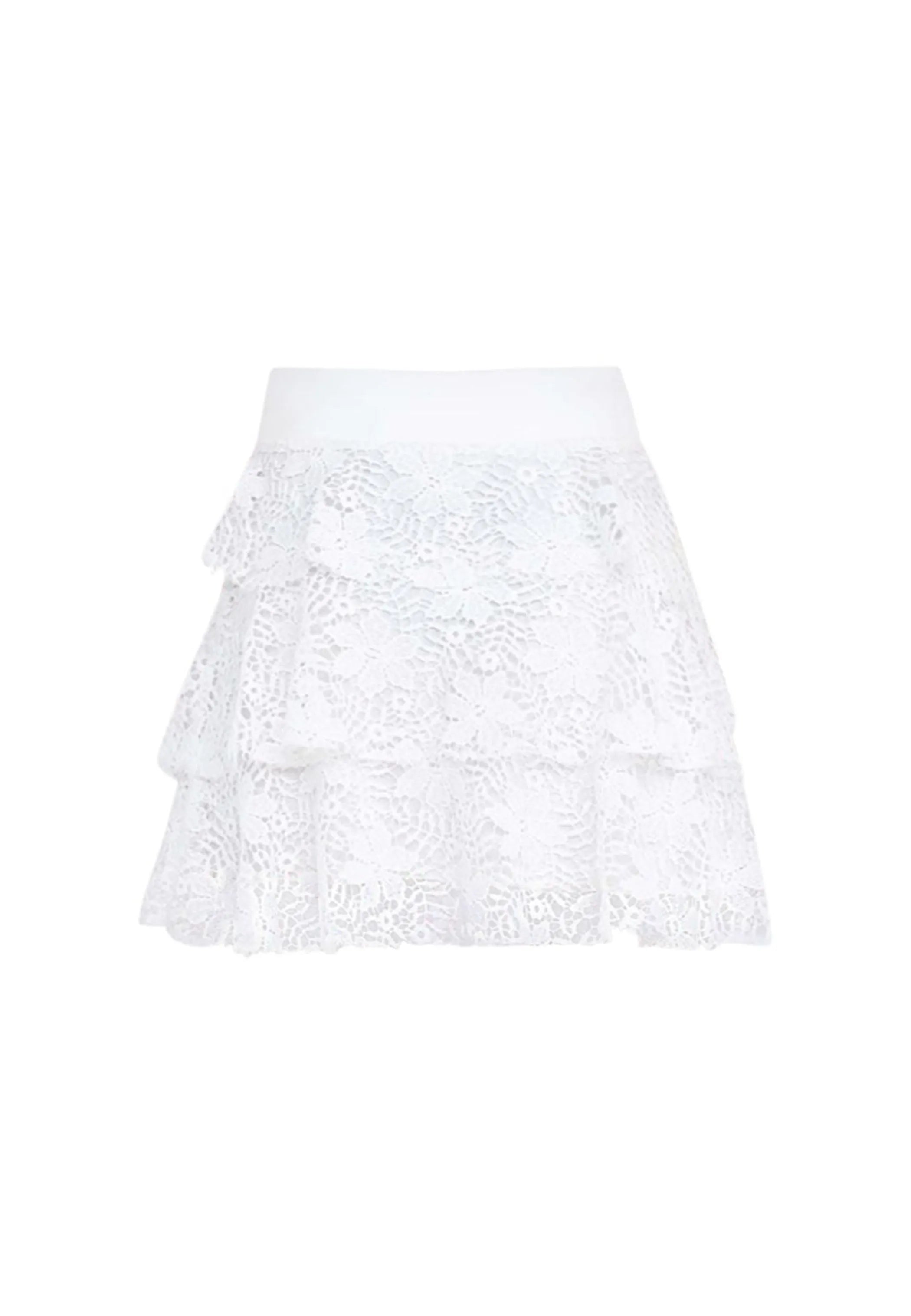 Alicia White Lace Skirt