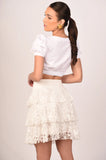 Alicia White Lace Skirt