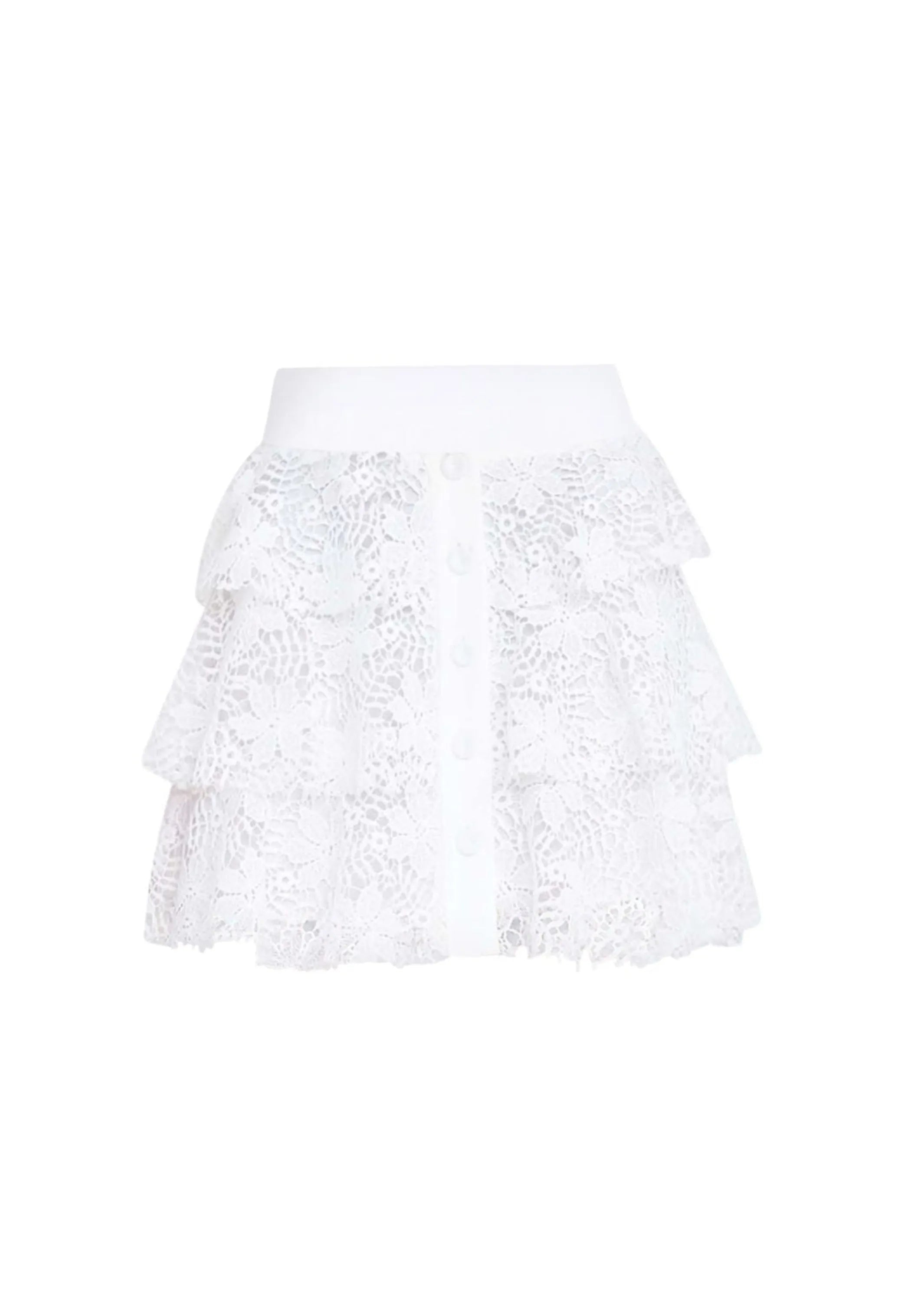 Alicia White Lace Skirt