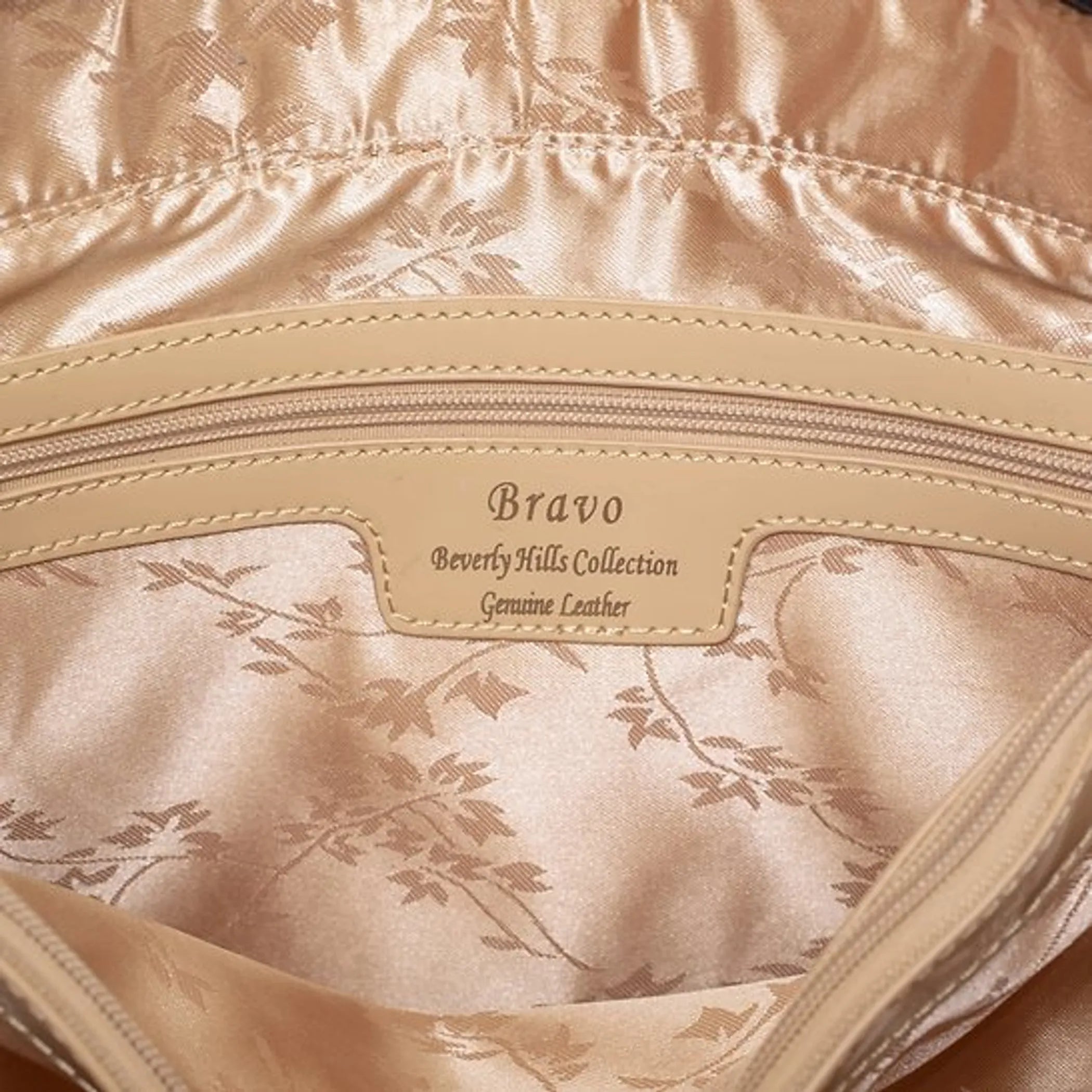 Natasha Mirco Print Tote Leather Handbag