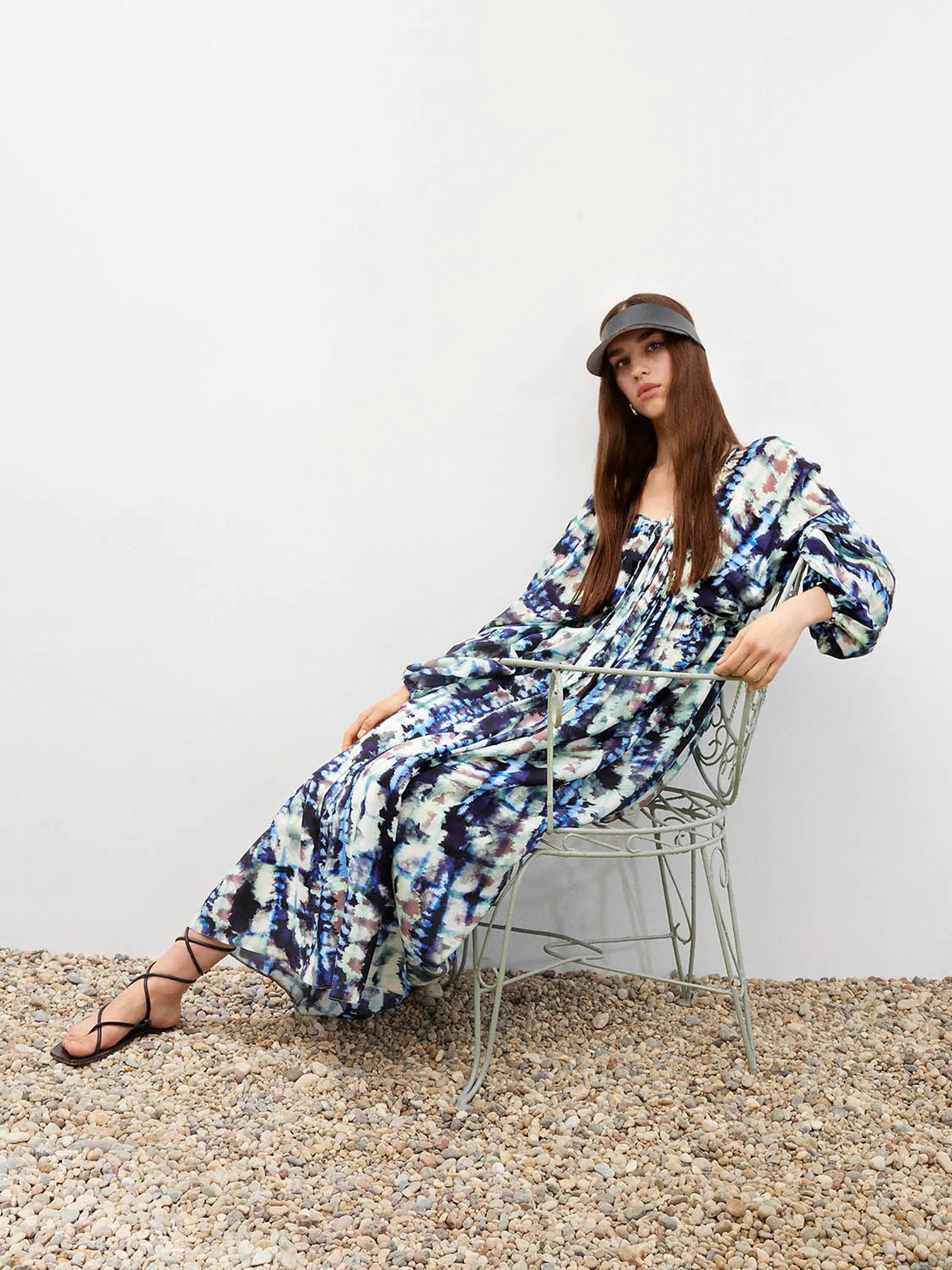 Printed Long Dress