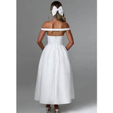 Elegant Off-Shoulder A-Line Gown