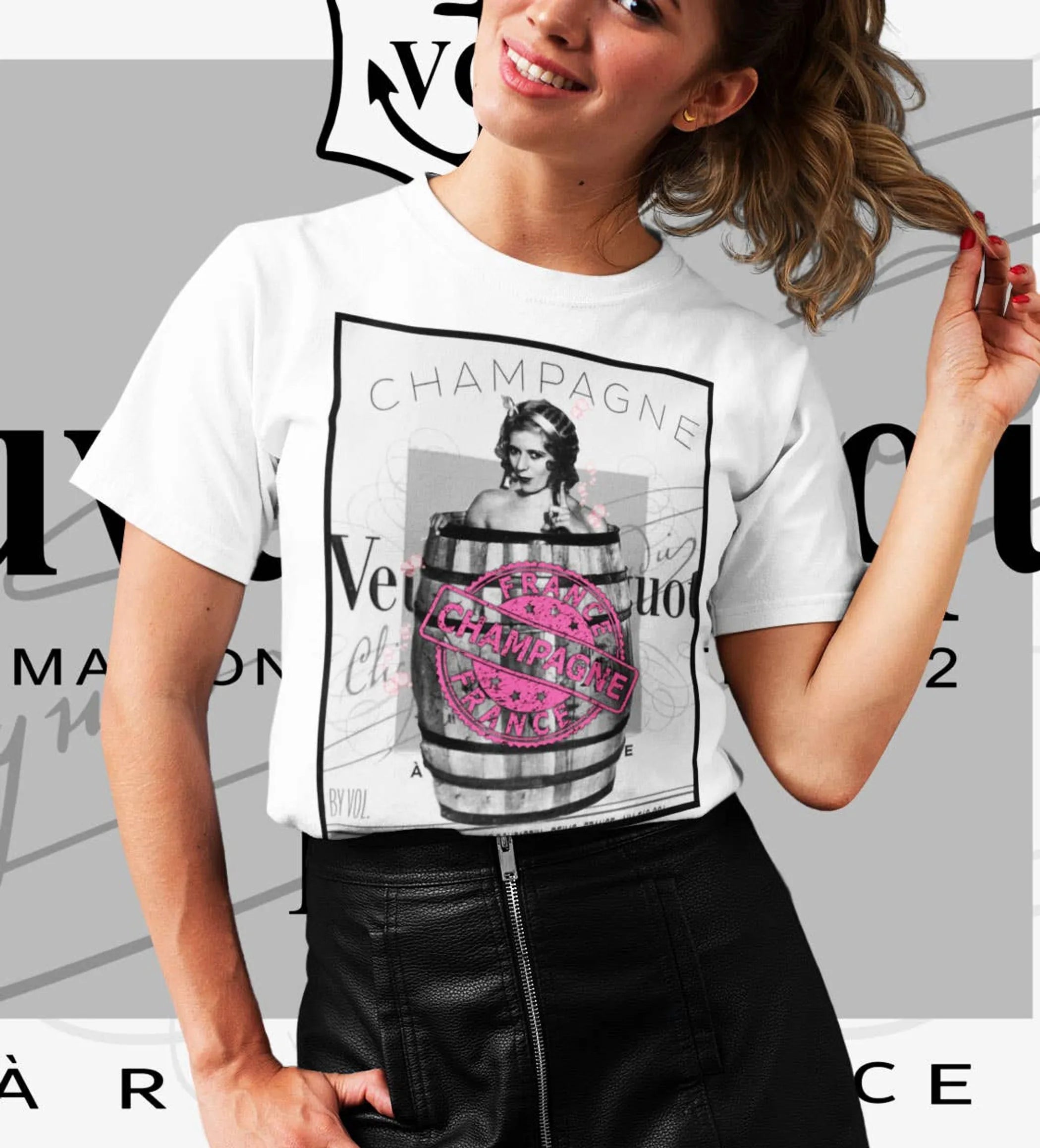 Vintage Champagne Girl