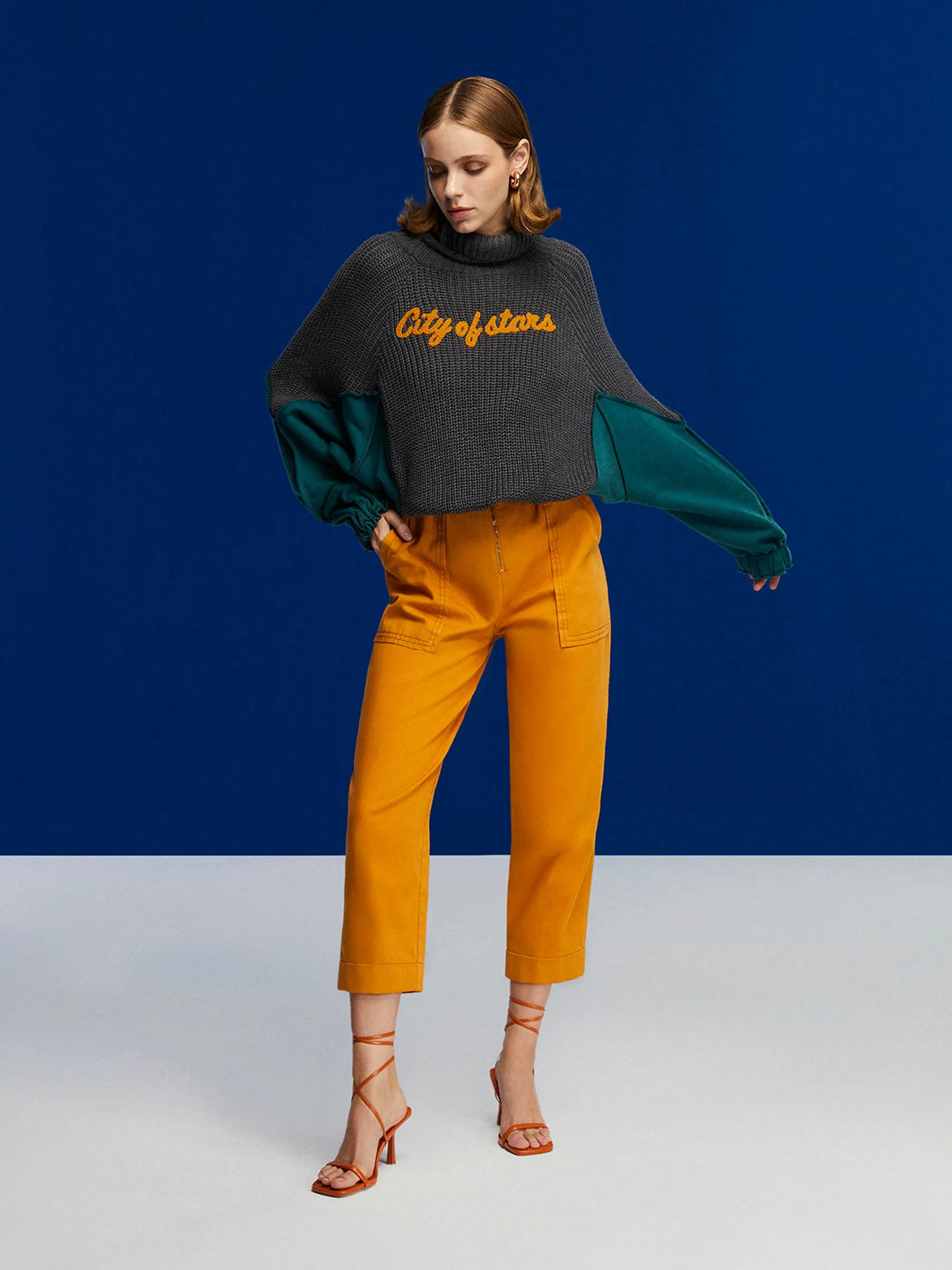 Embroidered Knit Sweater