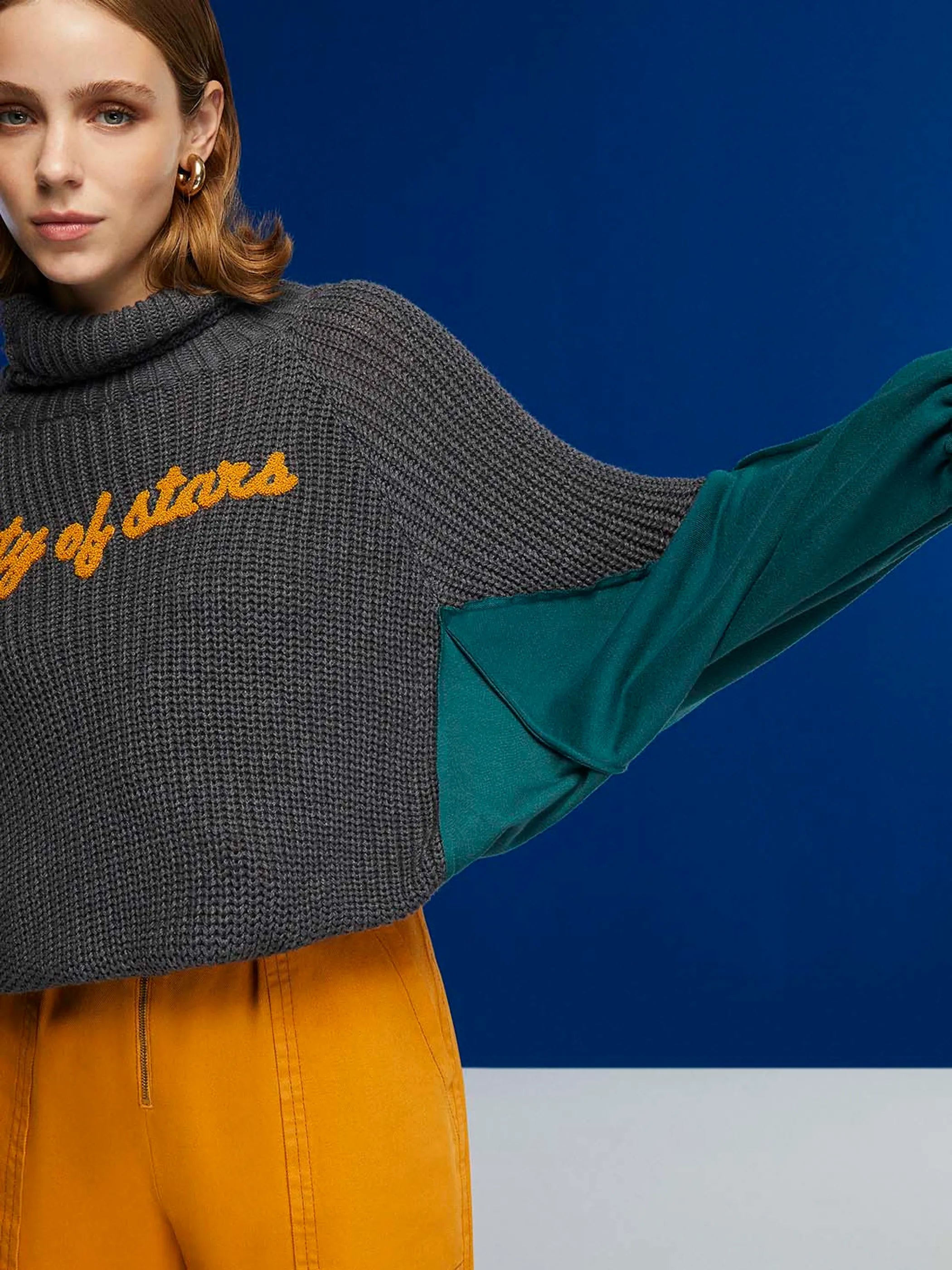 Embroidered Knit Sweater