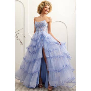 Off Shoulder Sweetheart 3D Applique Quince Ball Gown