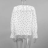 Love Print V-Neck Long-Sleeved Shirt For Effortless Style