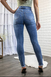 No Stress High Rise Distressed Denim Jeans