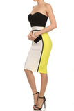 Color Block Me Body-Con Midi Dress