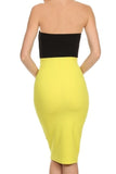 Color Block Me Body-Con Midi Dress