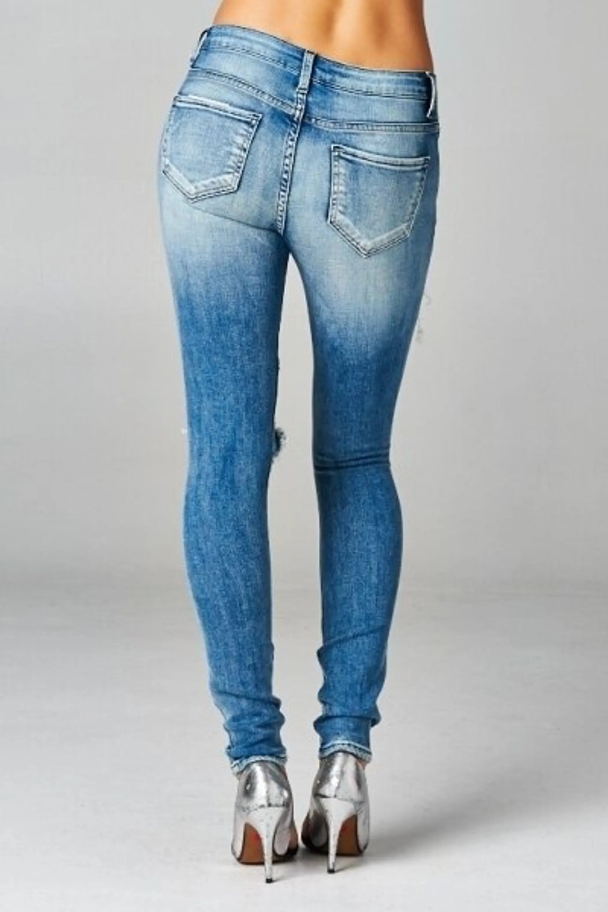 Distressed It Up Skinny Jeans