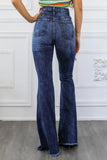 Sweetheart High Waisted Bell Bottom Jeans Dark Wash