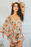 Floral Drops Ruffle Romper