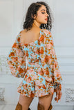 Floral Drops Ruffle Romper