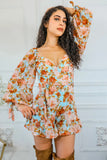 Floral Drops Ruffle Romper
