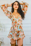 Floral Drops Ruffle Romper