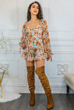 Floral Drops Ruffle Romper