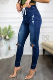 Make The Cut High Waisted Super Stretch Denim Joggers