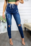 Make The Cut High Waisted Super Stretch Denim Joggers