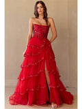 Off Shoulder Sweetheart 3D Applique Quince Ball Gown