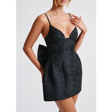 Ivory Bow-Back Mini Dress