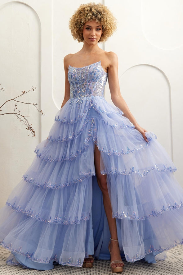 Off Shoulder Sweetheart 3D Applique Quince Ball Gown