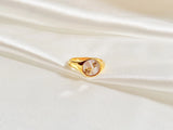 Starburst 18K Gold Ring