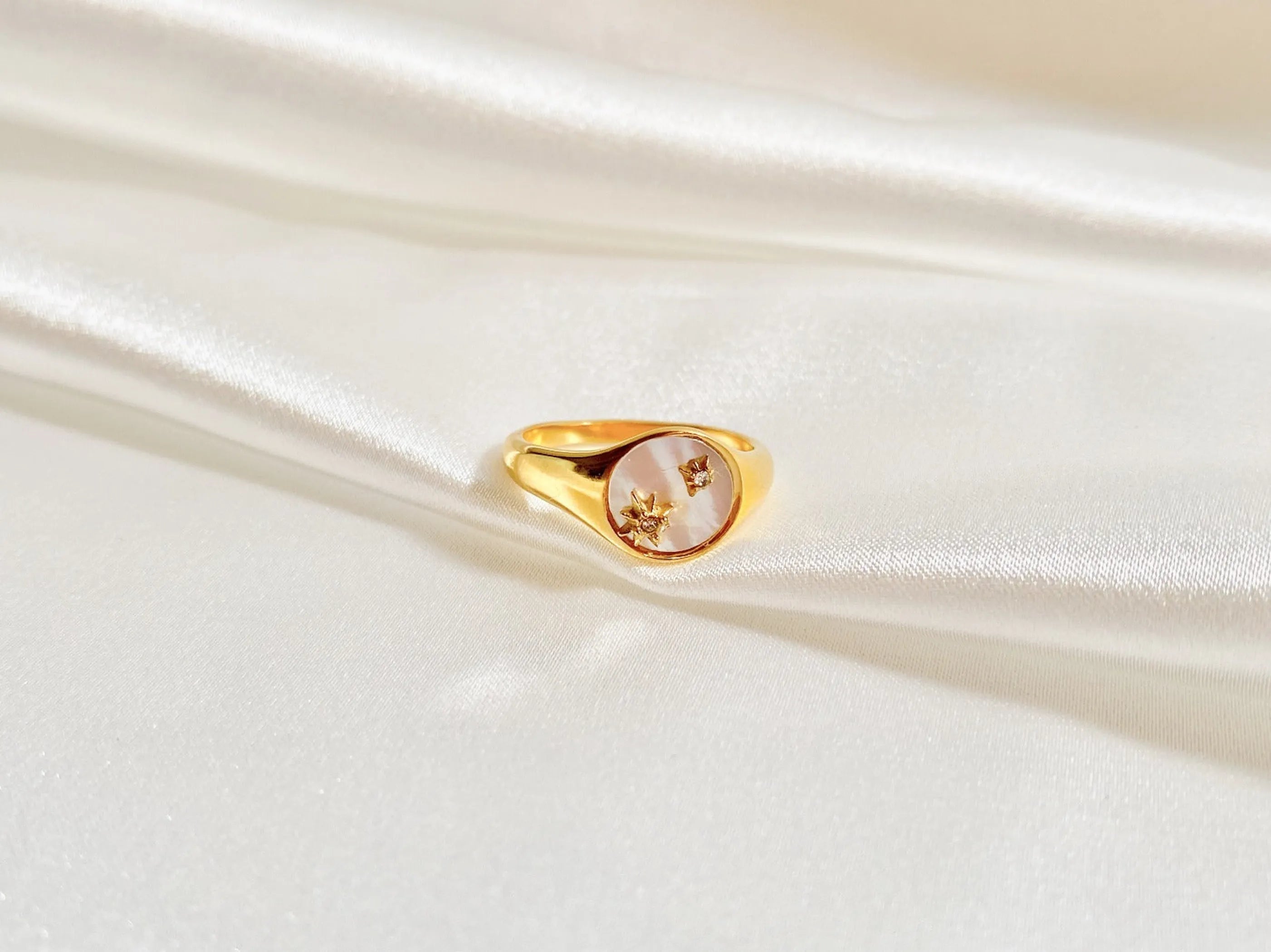 Starburst 18K Gold Ring