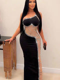 Off-Shoulder Satin Prom Dress