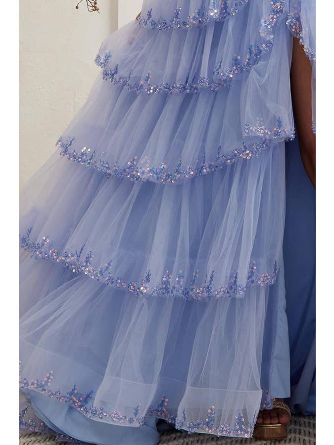 Off Shoulder Sweetheart 3D Applique Quince Ball Gown