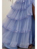 Off Shoulder Sweetheart 3D Applique Quince Ball Gown
