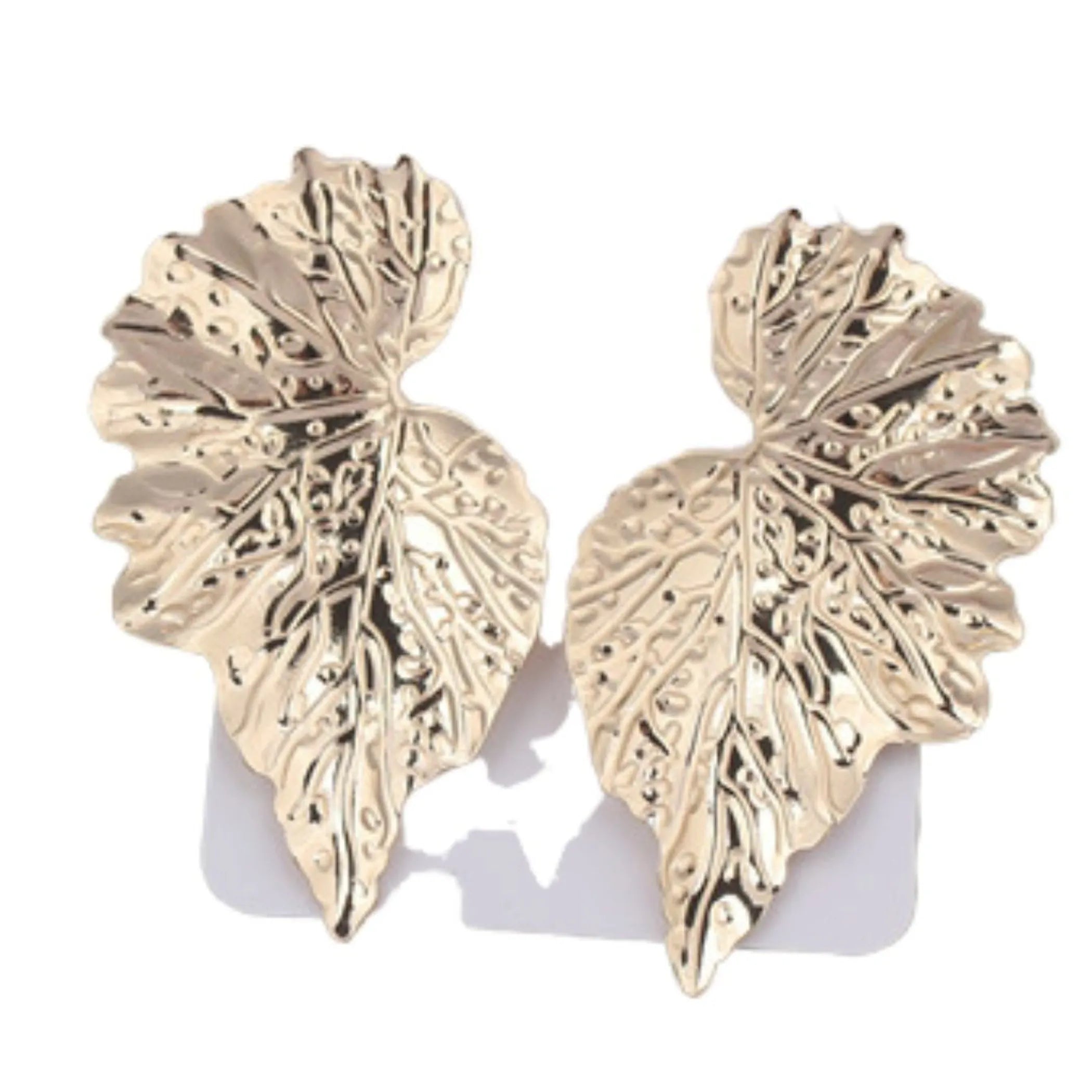 Mirrored Leaf Earrings