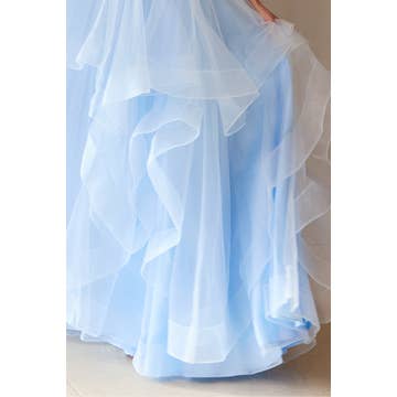 Sleeveless Bustier Illusion Top A Line Dress