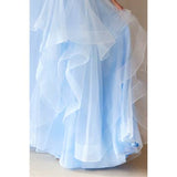 Sleeveless Bustier Illusion Top A Line Dress