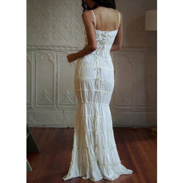 Siena - Tiered Ruched Maxi Dress