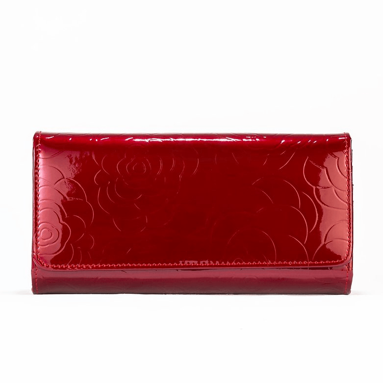 Leather Flower Print Wallet Medium/Large Night blossom / LARGE / 1 1355-56985632669