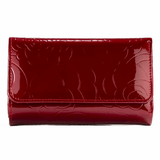 Leather Flower Print Wallet Medium/Large Leather Flower Print Wallet Medium/Large