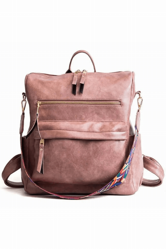 Niya Vegan Leather Convertible Backpack Bag Snow leopard / 1 1680-39393377