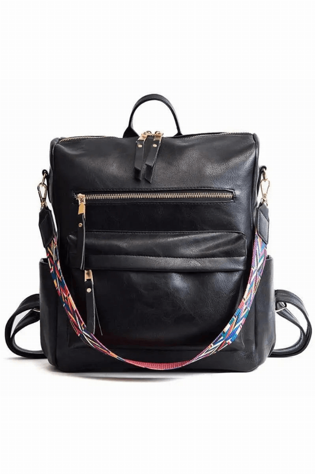 Niya Vegan Leather Convertible Backpack Bag Floral / 1 1680-38639713