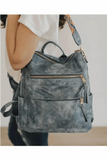 Niya Vegan Leather Convertible Backpack Bag Blue / 1 1680-55973985