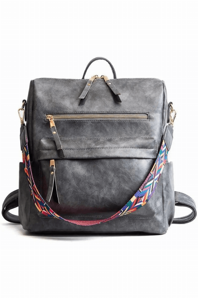 Niya Vegan Leather Convertible Backpack Bag Chocolate brown / 1 1680-55285857