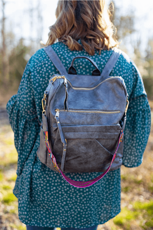 Niya Vegan Leather Convertible Backpack Bag Black / 1 1680-86767457