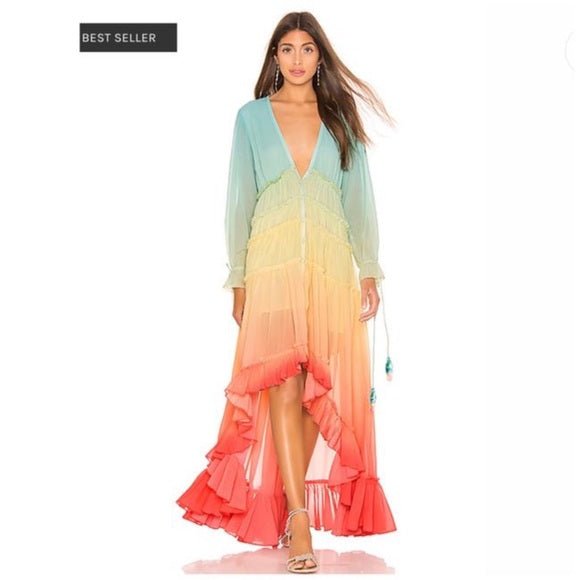 Rainbow High-Low Maxi Dress Rainbow High-Low Maxi Dress