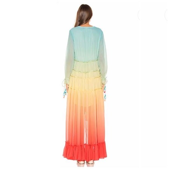 Rainbow High-Low Maxi Dress Rainbow High-Low Maxi Dress