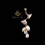 White Camellia - Chandelier/Dangle