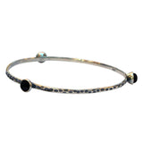 Rustic Bangle in Sterling Silver