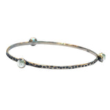 Rustic Bangle in Sterling Silver